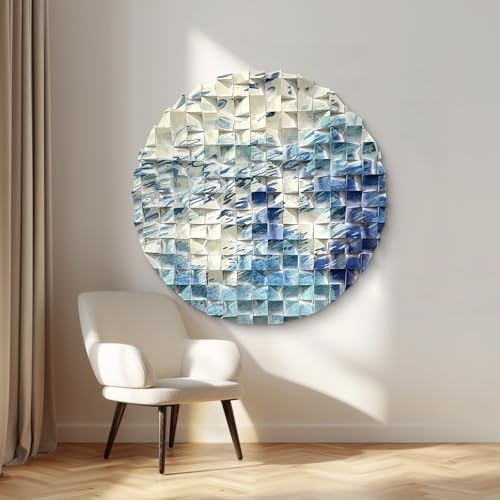 LIUZEYUE Abstract Flow Round Wood Wall Art - Image 5