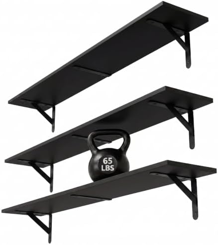 WOPITUES Long Wall Shelves 32″W x 8″D, Floating Book Shelves Max Load 65lbs by WOPITUESOfficial