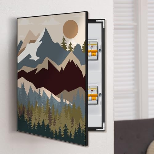CroBlissful 19.7 x 27.6 Inches Breaker Box Decorative Cover Electric Meter Box - Image 5