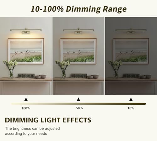 DESOOP Wireless Picture Lights Rechargeable Gallery Lighting Battery Picture - Image 3