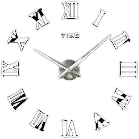 Timelike 3D DIY Wall Clock, 1M Modern Frameless Large 3D DIY Wall Clock Kit by Timelike