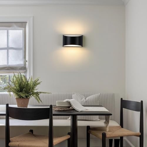 Black Modern LED Wall Sconce Hardwired Indoor Wall Lights Up and Down Wall - Image 6