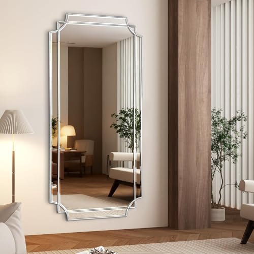 HQiJun Silver Full Length Mirror - Image 5