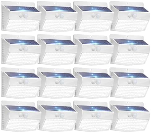 Peasur 16 Pack Solar Motion Sensor Lights Outdoor Waterproof by Peasur