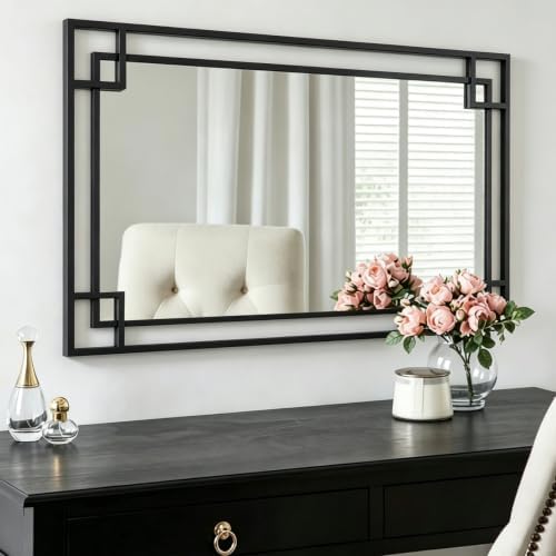 Chende 28'x40'' Black Wall Mirror by ChendeMirror