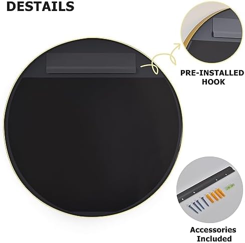 30 Inch Round Bathroom Mirror - Image 6