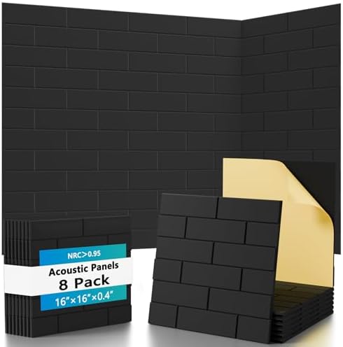 8 Pack Brick Acoustic Panels by CluluticAcousticPanels
