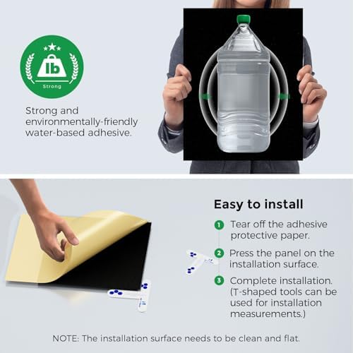12 Pack Self-Adhesive Acoustic Panels, 2nd Generation Sound Absorbing Panel - Image 4