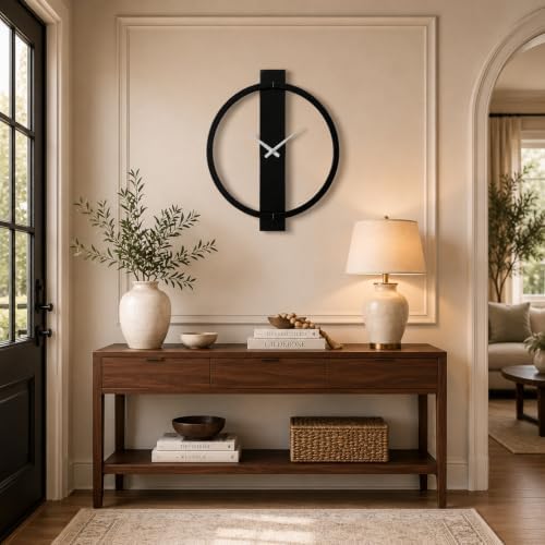 SHYFOY Black Mirror Wall Clock - Image 5