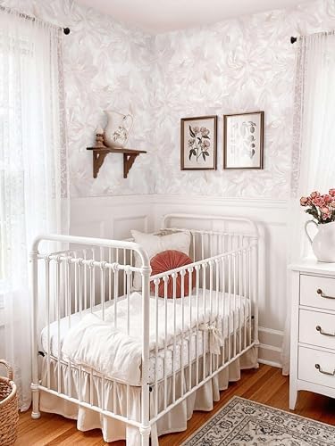 Dimoon 78.7"x17.3" Peel and Stick Wallpaper Pink Floral Boho Cute Contact Paper - Image 4