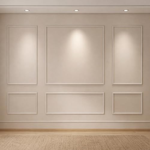 Pangda 3set Peel and Stick Wall Molding Kit 3D Premade, 23x56in+48x56in - Image 5