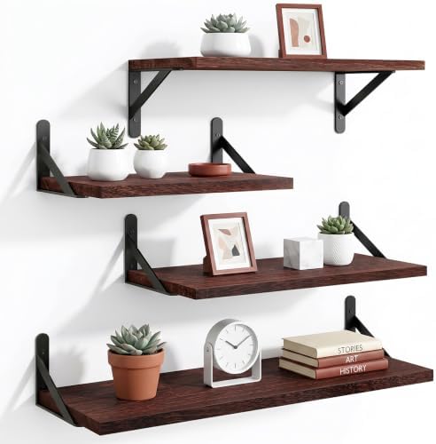 YGEOMER 4 Different Sizes Floating Shelves by YGEOMER