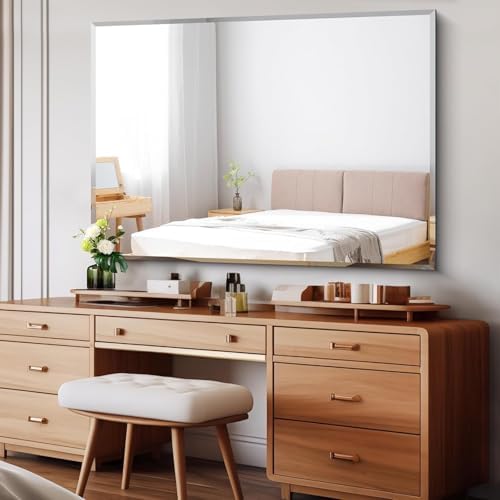 CILIBER Beveled Mirror, 50x36 Large Bathroom Mirrors - Image 2