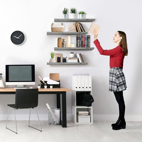 Sorbus Floating Shelves for Wall, Wood Wall Storage - Image 6