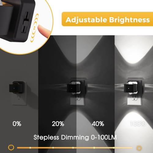 L LOHAS LED Night Light Projector, Night Lights Plug into Wall Light Sensor - Image 3