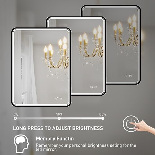 20x28 Inch LED Lighted Bathroom Mirror - Image 4