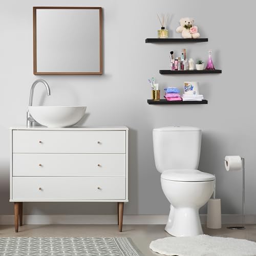 Sorbus Floating Shelves for Wall, Wood Wall Storage - Image 2