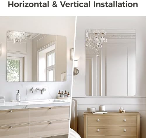 USHOWER Frameless Bathroom Mirror - Image 6