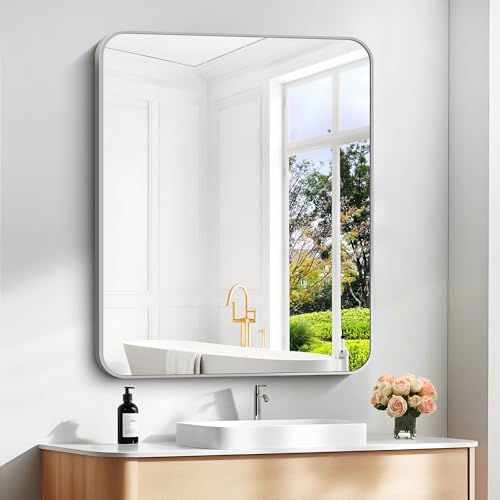 DESBING 30" x 36"Bathroom Mirror, Decorative Rectangular Vanity Mirror by DESBING