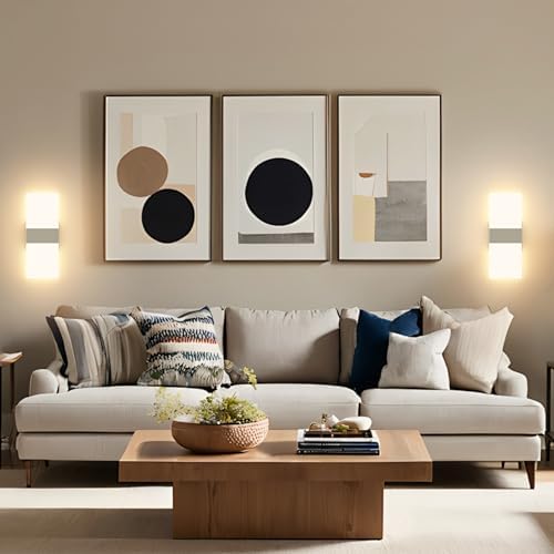 Joosenhouse Modern LED Wall Sconce Set of 2, 10W Hardwired Ultra-Slim Light - Image 5