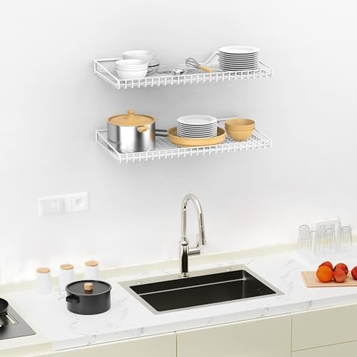 TORACK 2-Pack Wall Mounted Storage Shelves, 23.5" x 12" Wall Shelf - Image 5