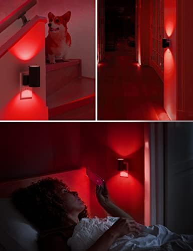 L LOHAS LED Red Night Light, Circadian Night Lights Plug into Wall, 4 Pack - Image 5