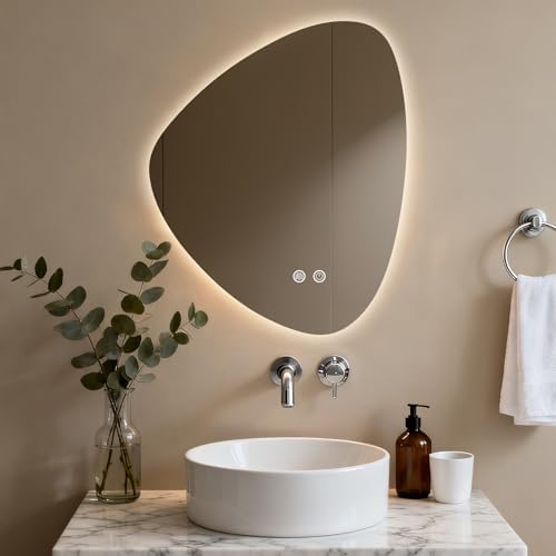 HOMECOOKIN LED Irregular Bathroom Mirror by HOMECOOKIN