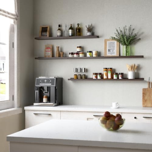 Boswillon Floating Shelves Set of 2, Long Wall Shelf - Image 5