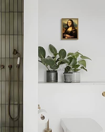 Funny Mona Lisa Bathroom Wall Art, Mona Lisa - Image 2