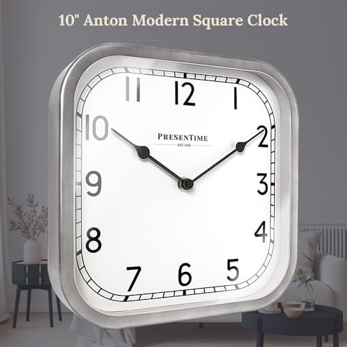 Presentime 10" Anton Vintage Square Clock - Image 3