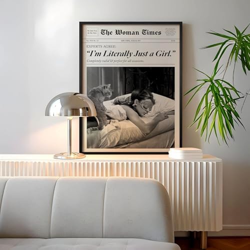 Trendy Newspaper Wall Art 8x10in Black Framed Fashion Black and White Decor - Image 4