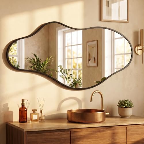 Bathroom Mirror for Over Sink -Black Room Decor Wall Mirror 20"x 36" by Dorlicecass