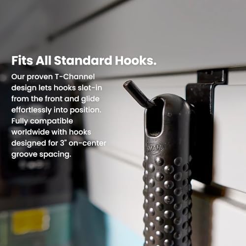 Heavy Duty 3'H x 4'W PVC Garage SlatWall Storage System - Image 3