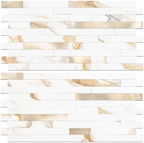 STICKGOO 2 Sheets Peel and Stick Backsplash Tile, Stick on Backsplash by STICKGOO