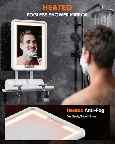 Heated Shower Mirror Fogless for Shaving - Image 3
