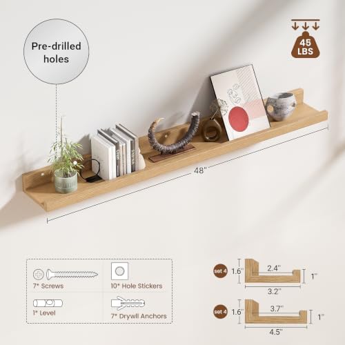 Heimlove 48 Inch Picture Ledge Shelf - Image 2