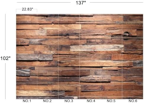 Rustic Wood Plank Wallpaper Brown Vintage Barn Peel Stick - Image 5