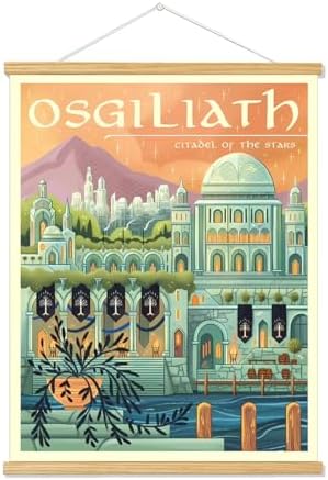 Middle Earth Landscape Wall Art Prints Canvas PaintingFantasy Posters, Wall by Meksular