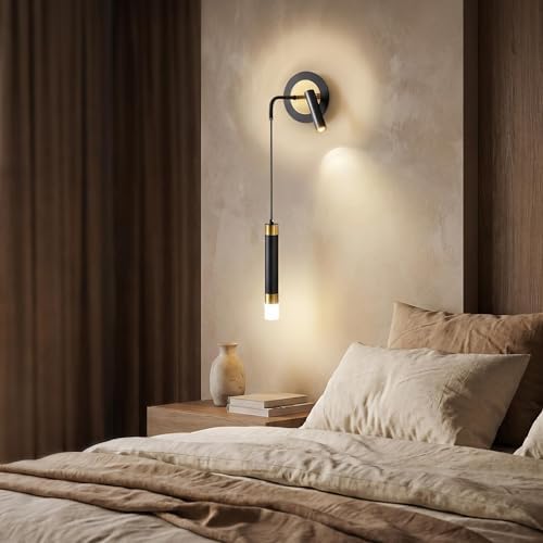 Bedroom Wall Lamp Lighting Modern Adjustable Wall Spotlight 3000K Warm White - Image 4