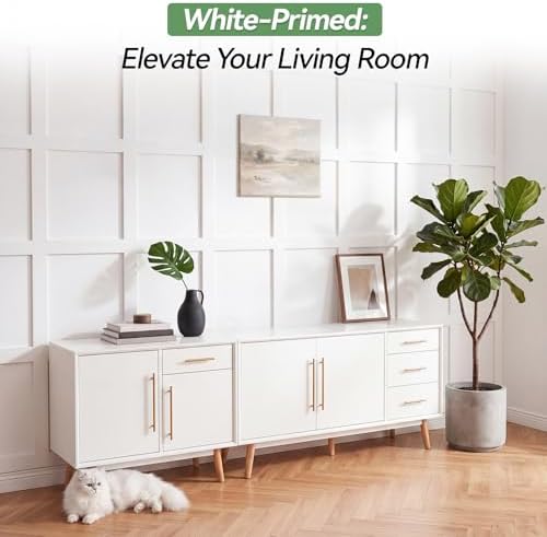 80'' L X 47'' W MDF Board and Batten Wall Panel Kits Paintable - Image 5