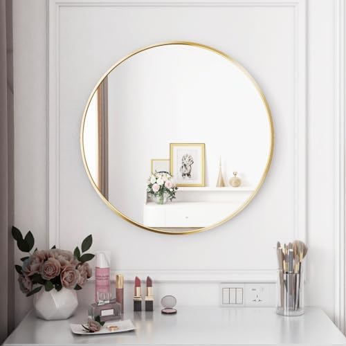 Itrue Round Metal Wall Mirror, 30 Inch by Villacola