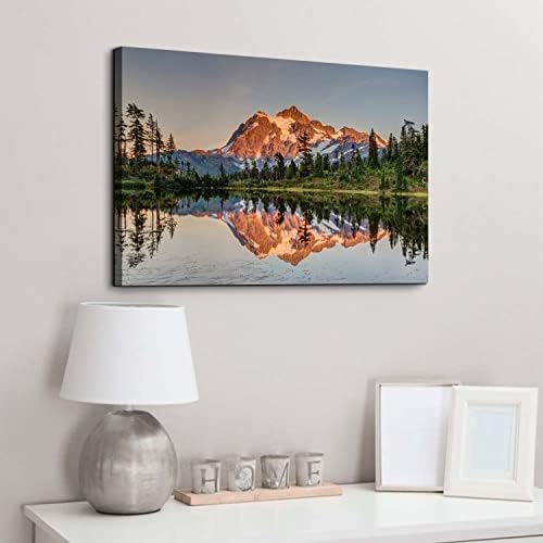 Forest Mountain Landscape Wall Art - Image 5