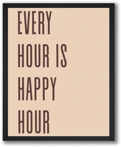 InkFlow Posters Every Hour Happy Hour Canvas Poster by InkFlowPosters
