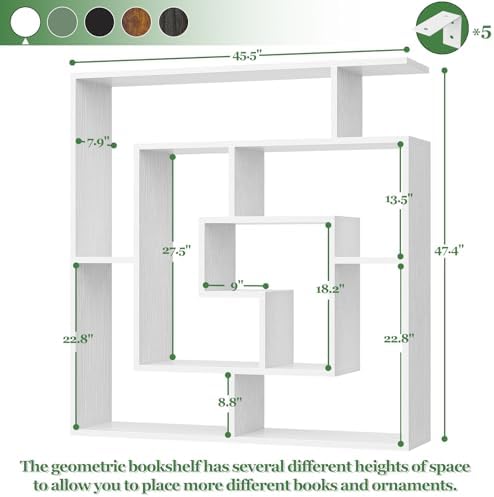 Geometric Wall Mounted Shelf, Freestanding Display Shelves - Image 3