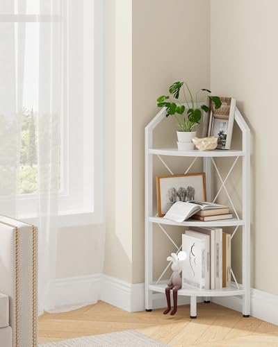 CHOEZON 3-Tier Corner Shelf, Industrial Corner Bookshelf, 35.4" Storage Stand by Choezon