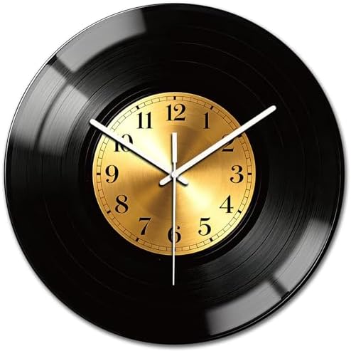 peacoblue Vinyl Record Wall Clocks Battery Operated by PEACOBLUE