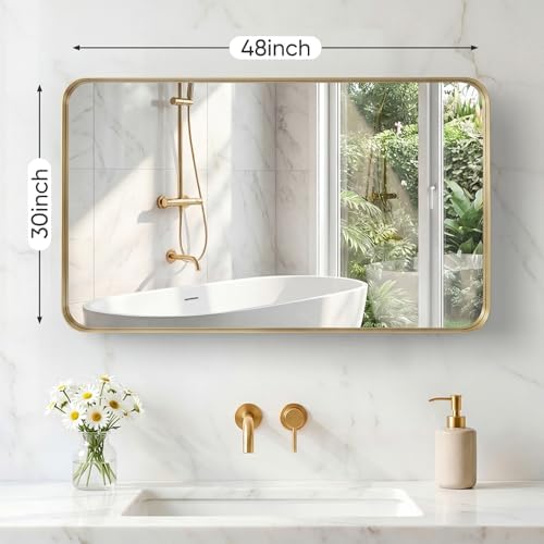 Sweetcrispy Bathroom Mirror 48x30 Inch, Vanity Mirror - Image 2