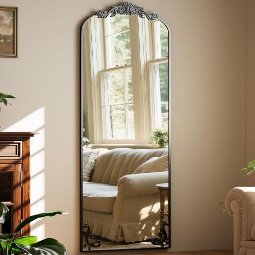 Easly 21"x 64" Arched Full Length Mirror, Freestanding Floor Mirror - Image 3