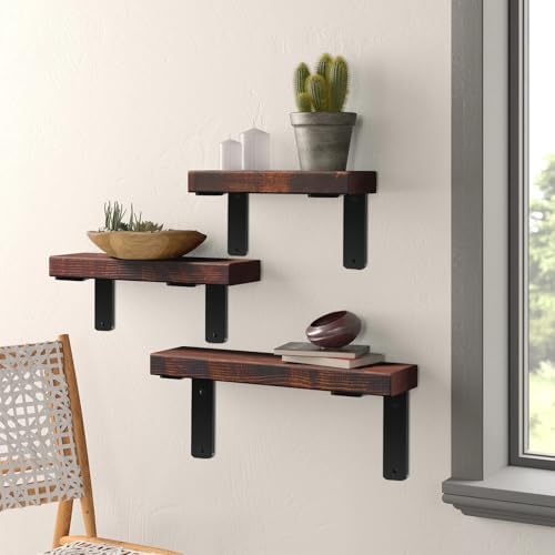 2 Pack - L 9" x H 6" x W1.5, 5mm Thick Black L Shelf Bracket, Iron Shelf - Image 5