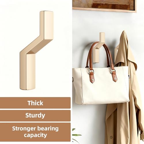 Heavy Duty Wall Hooks for Hanging, 40 lbs Single Coat Hooks & Towel Hooks Wall - Image 3